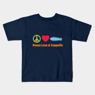 Peace Love & Zeppelin Kids T-Shirt